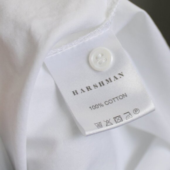 Harshman Blue & White Aurora Stripe Button Down Long Sleeve Shirt Size Small - Picture 5 of 8